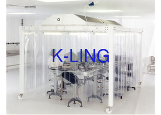 Sala de limpeza modular de Softwall do laboratório do fã de EBM/quarto desinfetado classe 10000 do hospital