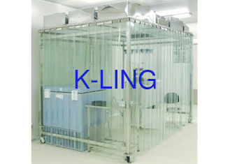 Sala de limpeza de aço inoxidável do quarto desinfetado 304 verticais móveis de SoftWall do fluxo de ar