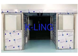 Túnel automático do chuveiro de ar da porta deslizante com certificação do CE da exposição do LCD