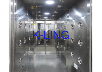 Chuveiro de ar automático da sala de limpeza da indução 30m/Sec de aço inoxidável