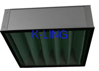 Filtro industrial MERV16 do banco da fibra de vidro V para o sistema da ventilação AHU