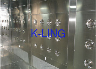 Túnel personalizado do chuveiro de ar com a porta deslizante automática e o sistema de controlo do PLC