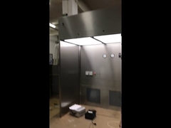 Painéis Sanduíche à Prova de Fogo Softwall Clean Booth Com Porta Estanque de Aço