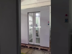 Economia de energia 380V túnel de chuveiro de ar com iluminação LED e controle PLC da lâmpada UV