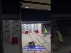 Duche de ar com porta de rolamento rápido para manufatura industrial