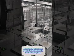 Unidade de filtro de ventoinha de folha galvanizada com peso de 125 kg e baixo nível de ruído de 45 dB