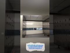 Chuveiro de ar de porta rápida de PVC para sala limpa com branco/vermelho azul