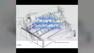 Sala limpa 40HC modular