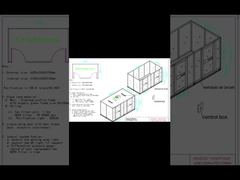 Soluções modulares personalizadas para salas limpas/salas limpas Softwall para a indústria
