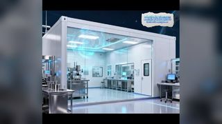 Sala limpa modular para microeletrônica com certificação ISO