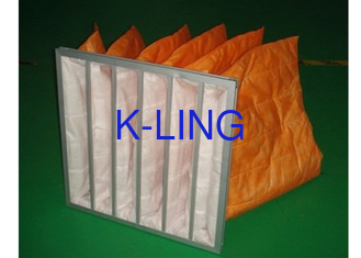 Customize Bag Air Filter Alumínio Alloy Frame Umidade Tolerância F9 Eficiência