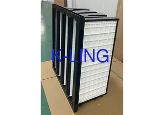 W Forma V-Banco Tipo HEPA filtros de plástico Médio Industrial Micro Filtro de Ar