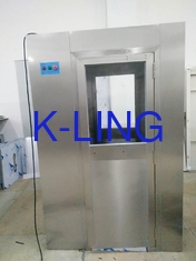 Classe 100 Chuveiro de ar de aço inoxidável de sala limpa com controle de microcomputador e fluxo de ar de 1000-1500m/3