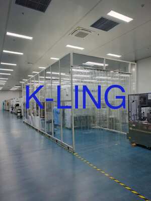 Sala limpa modular com velocidade do ar de 0,45 m/s e material SUS304 para montagem rápida em ambientes estéreis