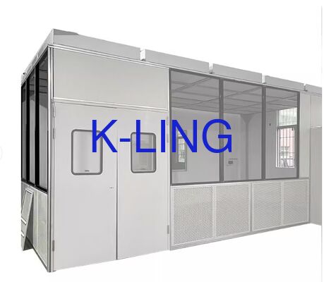 Sala Limpa Modular com Grau de Purificação ISO5/ISO6/ISO7/ISO8, Filtração de Ar com Filtro HEPA e Pré-filtro, e Instalação Modular