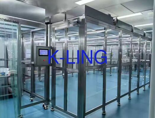 Classe 1000 Sala limpa modular com espessura de 50 mm e filtros HEPA/ULPA para fabrico de semicondutores