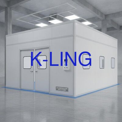Materiais de piso de PVC Sala limpa de parede dura Soluções de sala limpa modular reconfigurável transferível para ambientes controlados