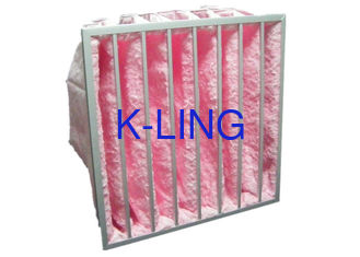 Multi fibra de vidro reusável da fibra sintética de filtro de ar da ventilação do condicionamento de ar do bolso
