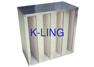 A eficiência elevada F5/o condicionamento de ar dos filtros de ar banco de F6/F7 V filtra 400pa - 600pa