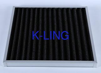Z-linha filtro do banco da eficiência elevada G4 V de ar do painel, meios ativados do carbono