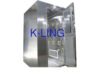 Túnel de aço inoxidável do chuveiro de ar do quarto desinfetado da porta automática na indústria farmacêutica
