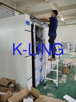 Painel de controlo microelectrónico Chuveiro de ar de sala limpa Chuveiro de ar com iluminação LED