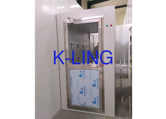 Duche de ar de sala limpa de aço inoxidável controlado por PLC com tamanho personalizado