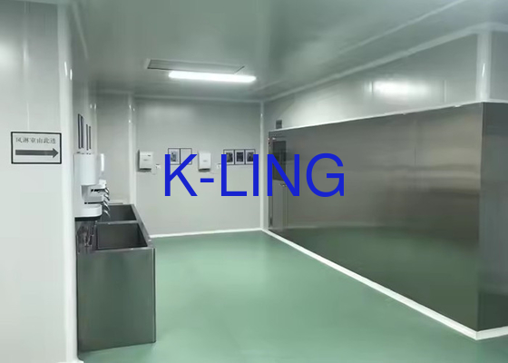 Sala de túnel de chuveiro de ar personalizado de alta velocidade tipo L com porta giratória automática de frequência 50Hz