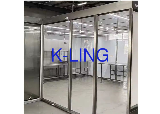 Sala limpa de aço inoxidável ajustável de Softwall da estrutura da velocidade do vento com instalação fácil