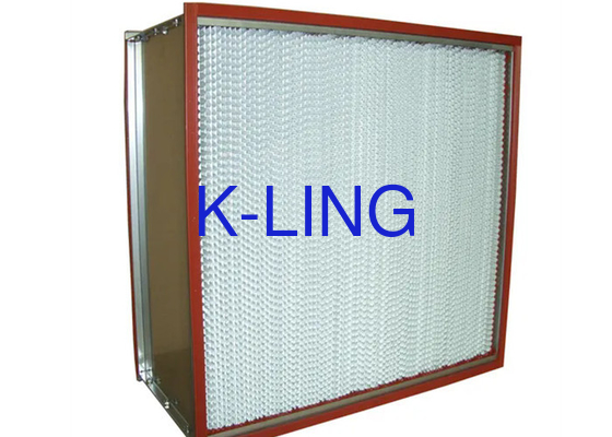 Filtro de ar HEPA 99,995% 0,3um Filtro de ar HEPA com vedação de cola AB e resistência a altas temperaturas