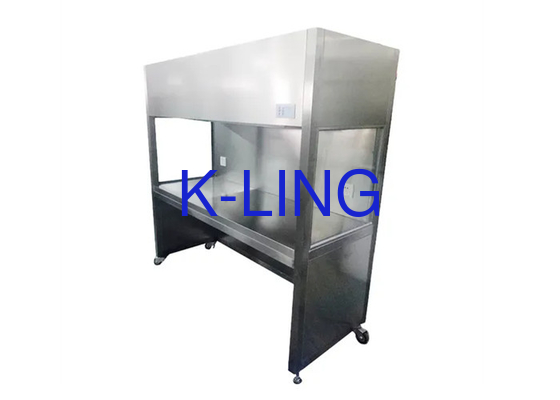 Banco de fluxo laminar personalizável com 650 mm de altura de base e tamanho 2600x2400 mm