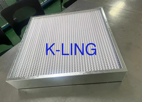 Resistência a altas temperaturas Filtro de ar ULPA e meios de fibra de vidro ultrafinos Temperatura máxima de funcionamento 200°C