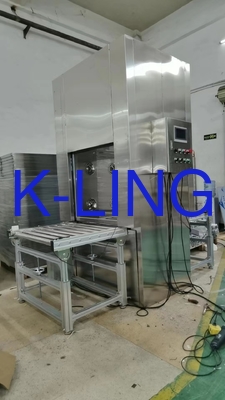 PLC chuveiro de ar de sala limpa pass-through com linha de transporte automático para fabricação de alta tecnologia