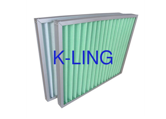 Pré-filtro de painel plissado resistente a alta umidade em embalagens de caixa para ambientes industriais