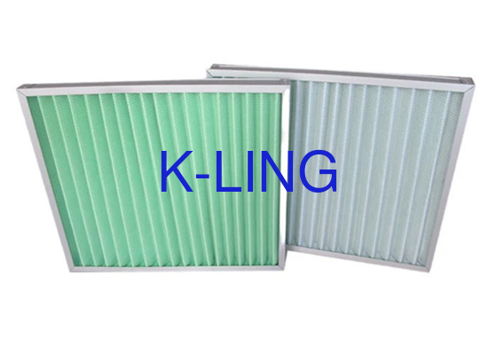 Pré-filtro de painel plissado resistente a alta umidade em embalagens de caixa para ambientes industriais