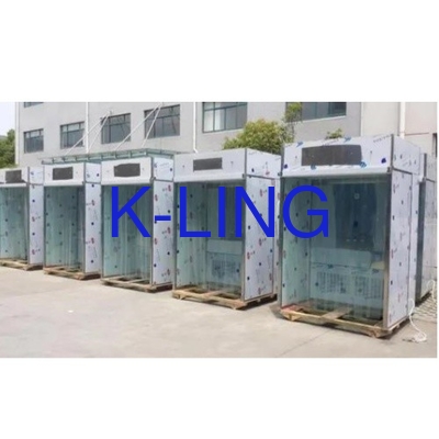 Cabine de fluxo laminar de aço inoxidável para pesagem de pó H13 F6 G3 Passo de filtragem