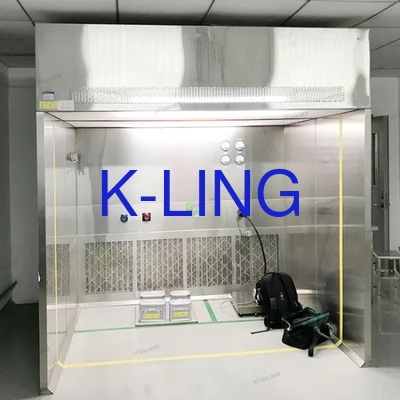 Cabine de distribuição de pesagem de pó com eficiência de pré-filtragem de ≥ 85% e filtros Hepa de 99,999% 0,3 Um
