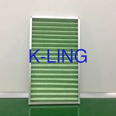 Construção de filtros de painel com material médio de espuma PU Filtros de ar de painel plissados G1-G4 Eficiência