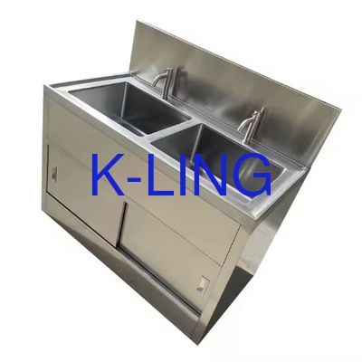 Lavatório de aço inoxidável 1175*875*350mm com 6 X 2 lâmpadas UV para limpeza pesada e higiênica