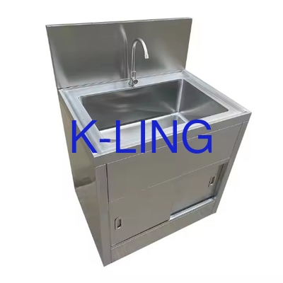 Lavatório de aço inoxidável 1175*875*350mm com 6 X 2 lâmpadas UV para limpeza pesada e higiênica