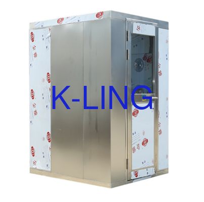 Túnel de chuveiro de ar em aço inoxidável feito de material SUS304 T 1,0 mm para controle de contaminação em sala limpa industrial