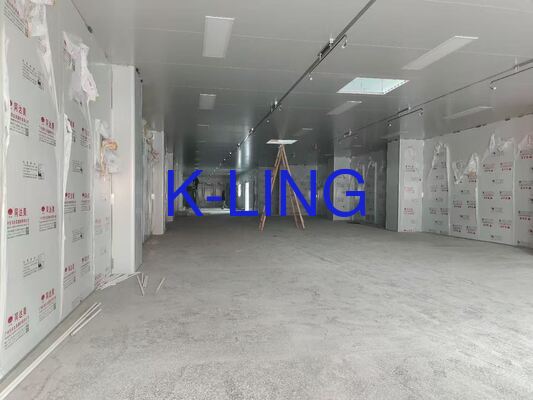 Sala limpa de parede dura Sala limpa de parede macia com painel de sanduíche de vidro de magnésio de lã de rocha 50 mm teto e parede ideal para soluções de sala limpa