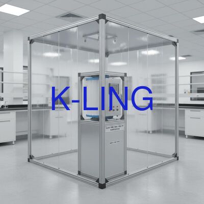 Unidade modular personalizável de sala limpa com classificação ISO5 e filtro HEPA com eficiência de 99,99%