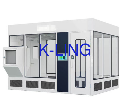 Sala limpa de parede dura resistente a incêndio com janela transparente e Sala limpa modular de nível de purificação ISO5-ISO8