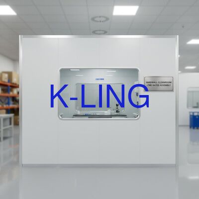 Sala limpa de parede dura resistente a incêndio com janela transparente e Sala limpa modular de nível de purificação ISO5-ISO8