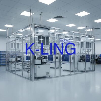 Sala Limpa Modular com Grau de Purificação ISO5/ISO6/ISO7/ISO8, Filtração de Ar com Filtro HEPA e Pré-filtro, e Instalação Modular