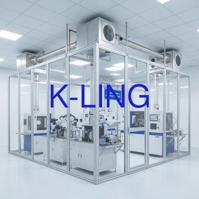 Sala Limpa Modular com Grau de Purificação ISO5/ISO6/ISO7/ISO8, Filtração de Ar com Filtro HEPA e Pré-filtro, e Instalação Modular