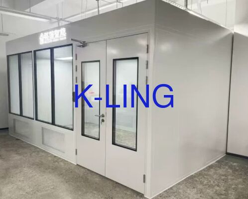 Unidade de filtro de ventilador integrada com filtros HEPA Sala limpa modular com janela de vidro orgânico a vácuo de camada dupla que fornece controle de contaminação