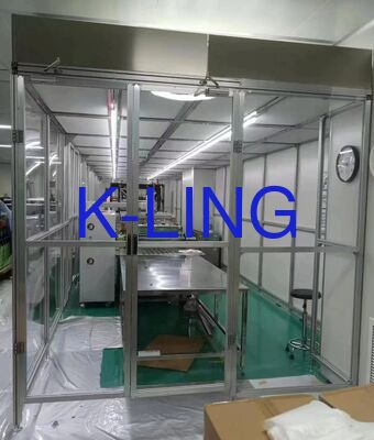 ISO 5 Sala limpa modular concebida com piso de vinil de PVC e nível de ruído inferior a 65 dB, garantindo padrões rigorosos de controlo da contaminação