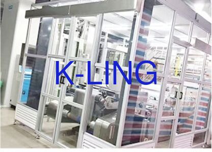 Epoxy Floor Laminar Flow Booth Garantindo ambiente de sala limpa livre de poeira Perfeito para processos de teste e controle de montagem